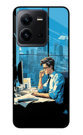 Focused Hustler (AI Generated) Vivo V25 5G Glass Case